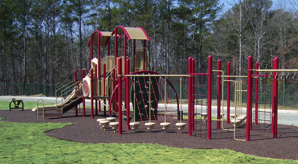 bonded rubber playground surfacing