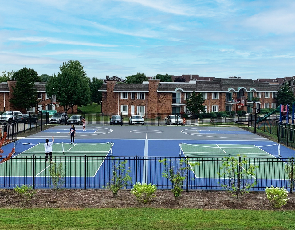 unique multi-family court space