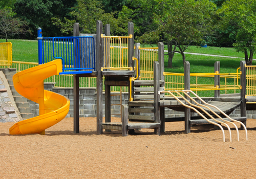 pea gravel playground surface