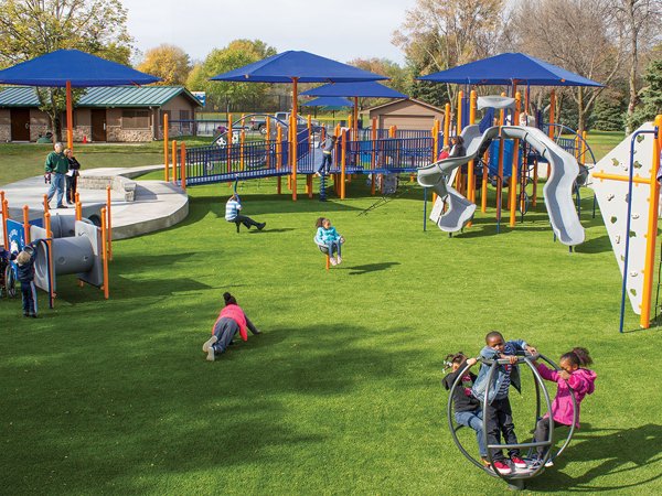 XGrass Synthetic Grass Playground Surface