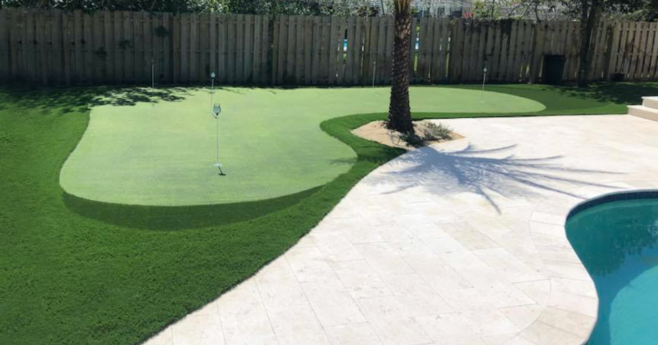 Bring the Fun Home with a Poolside Putting Green
