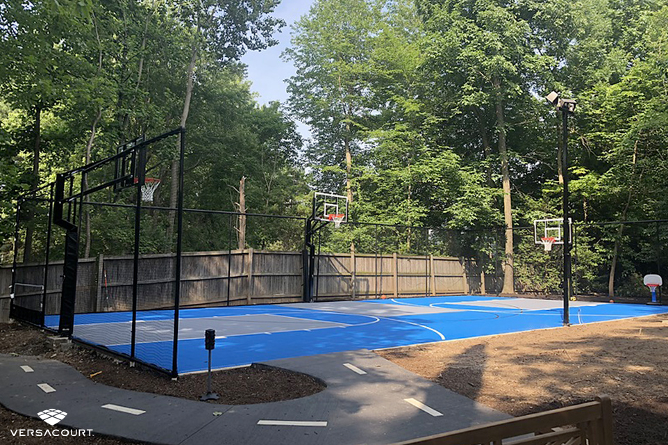 2-in-1 backyard basketball court from VersaCourt