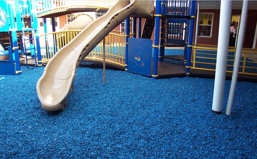rubber nugget playground surface
