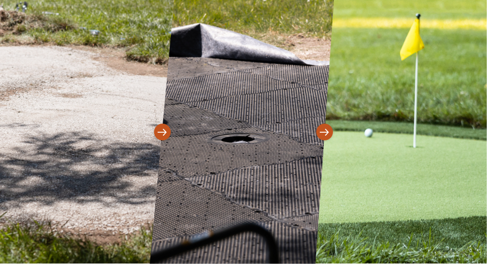 XGrass Players Series Installation Images Putting Green Kits