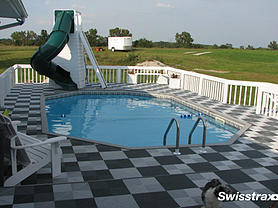 Swisstrax Checkerboard Pool Deck Tile